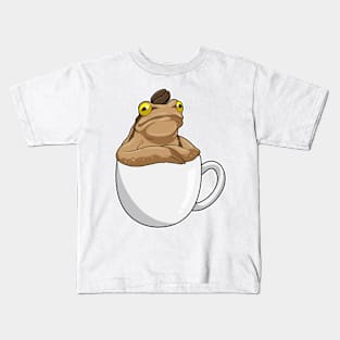 Frog Coffee Coffee bean Kids T-Shirt